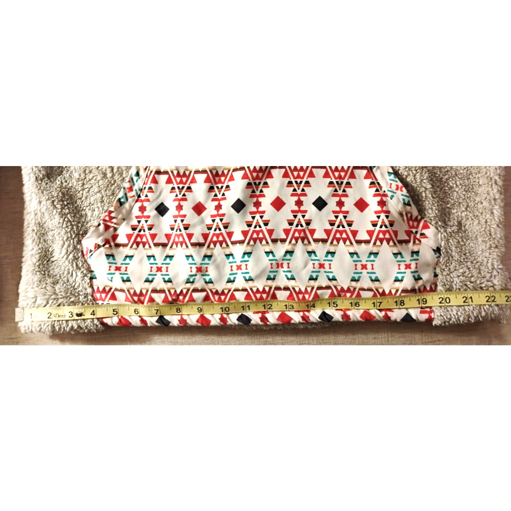 Hooey Teddy Sherpa Fleece Pullover Snap Neck Aztec Western Jacket Relaxed L - Picture 12 of 16